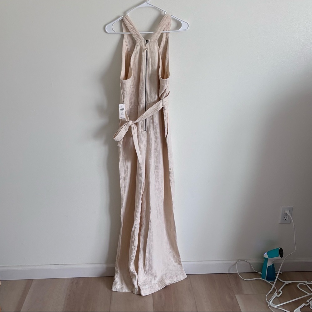 Anthropologie Demi Textured Jumpsuit NWT size 12P - Picture 6 of 7